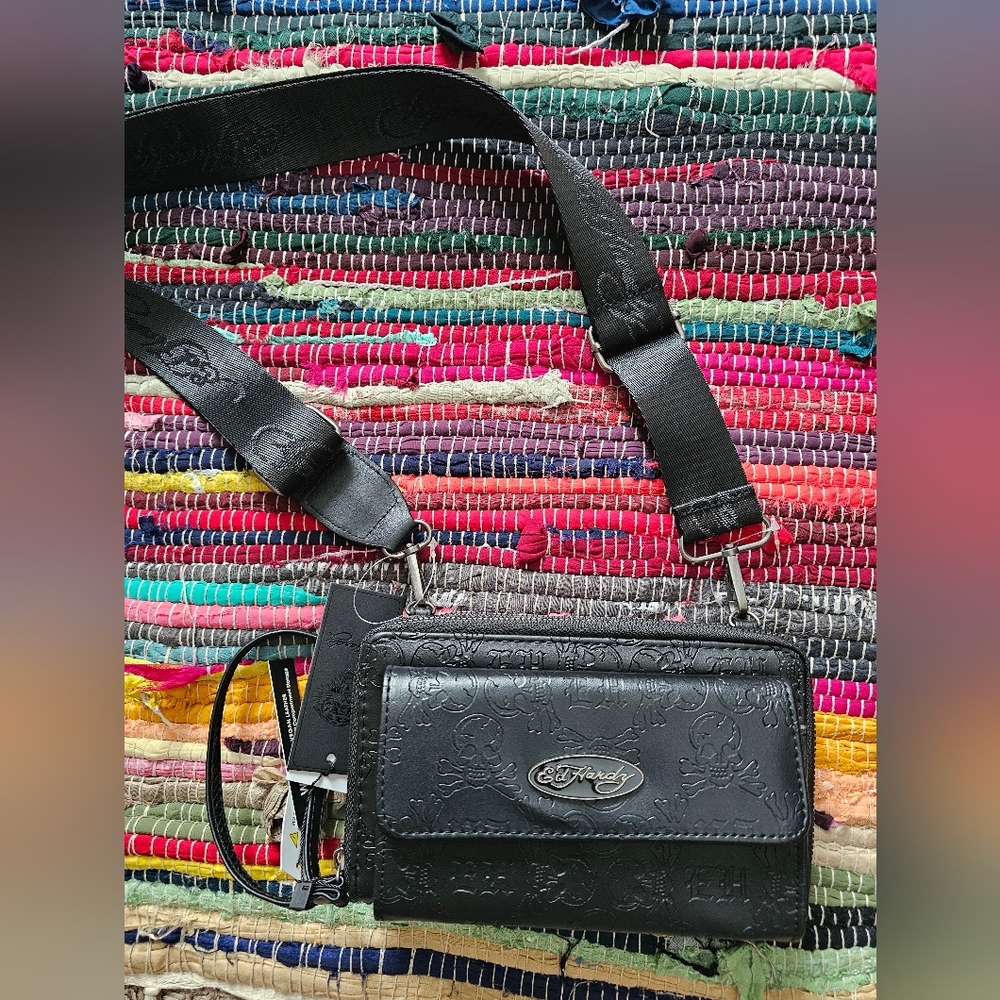 Ed Hardy Crossbody Wallet Clutch